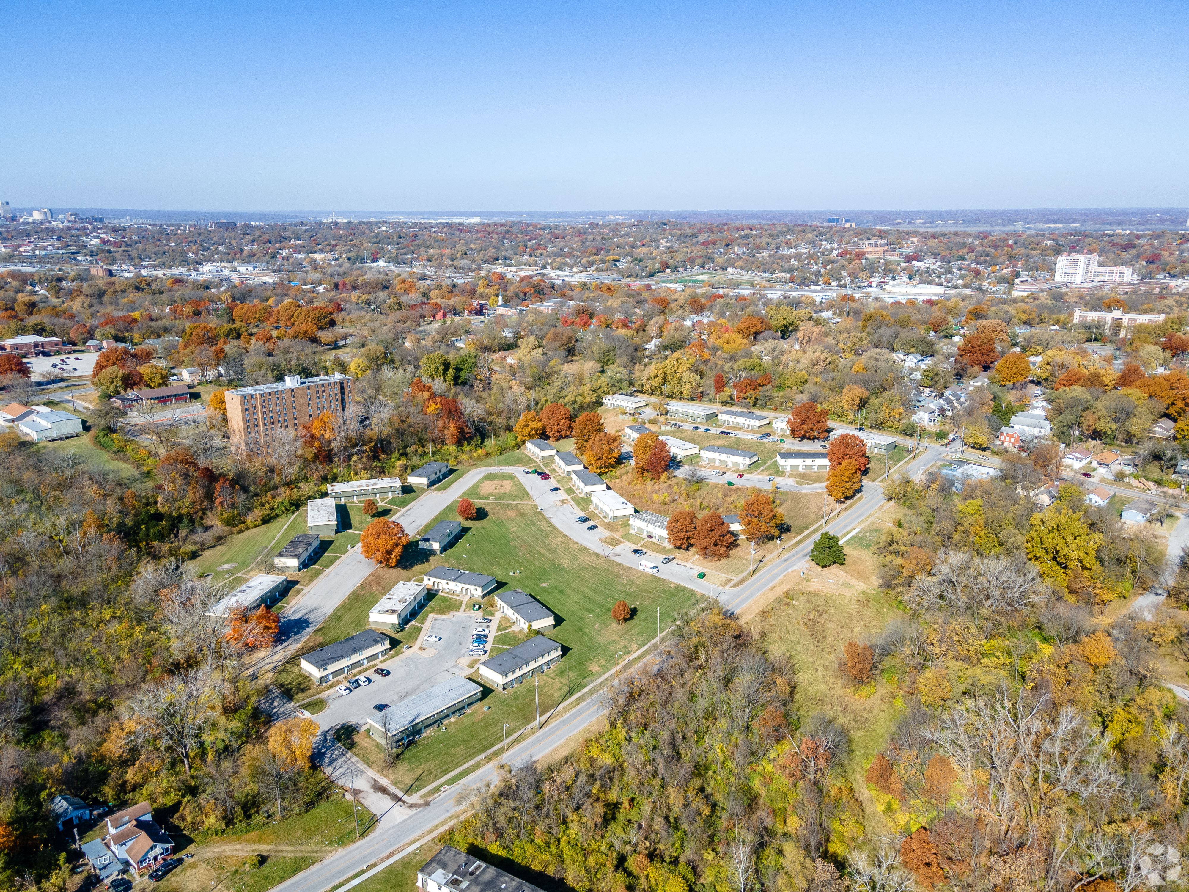 Green Village Townhomes exterior in Kansas City Missouri