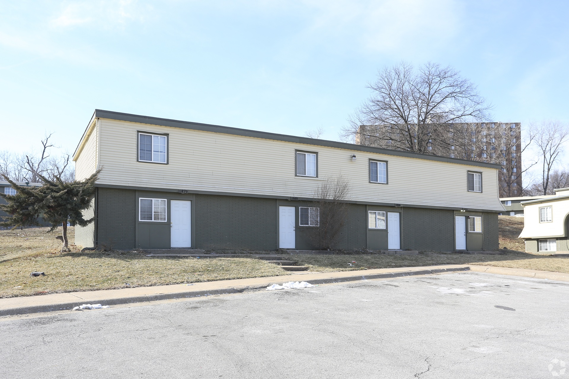Green Village Townhomes exterior in Kansas City Missouri