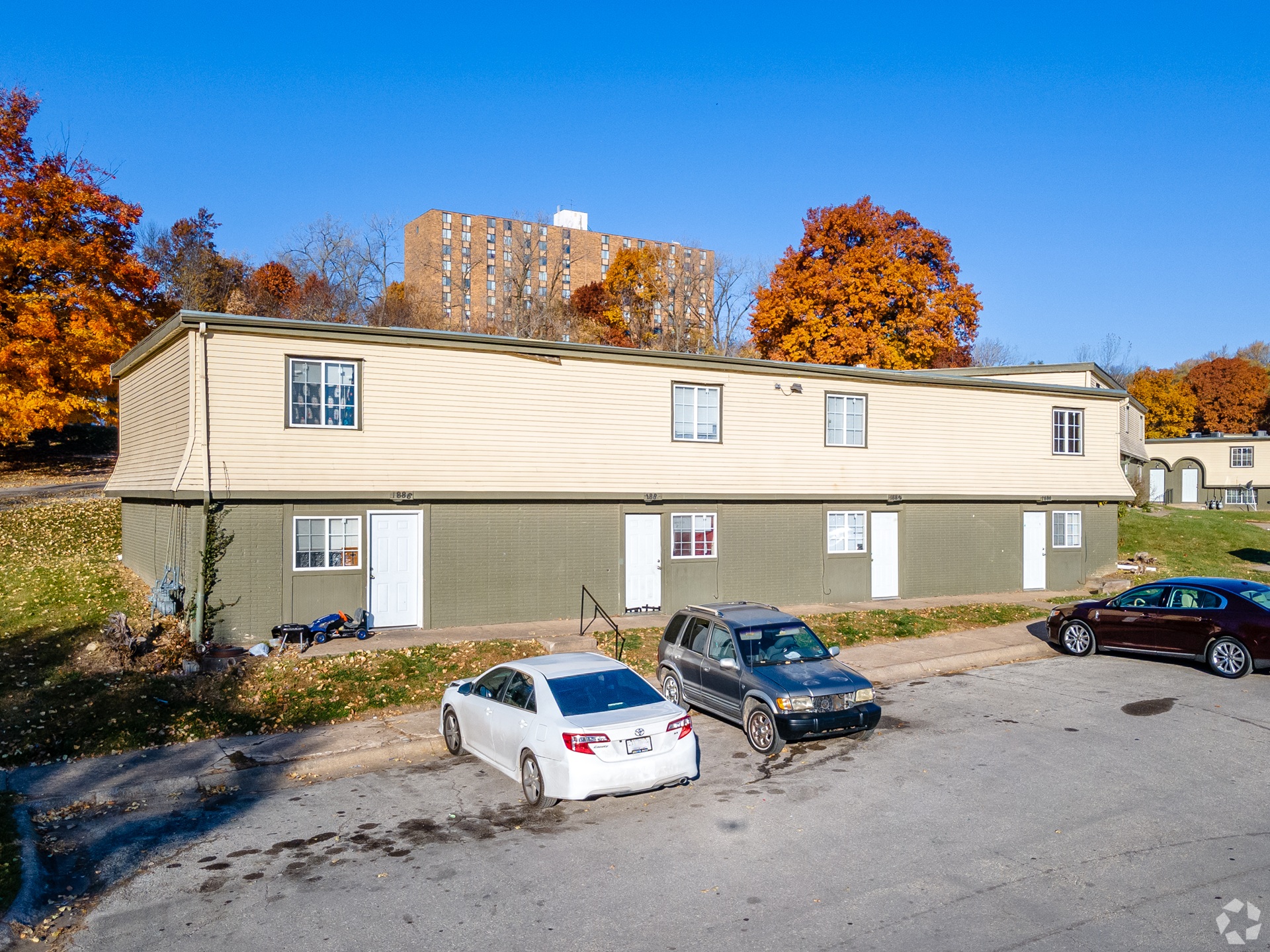 Green Village Townhomes exterior in Kansas City Missouri
